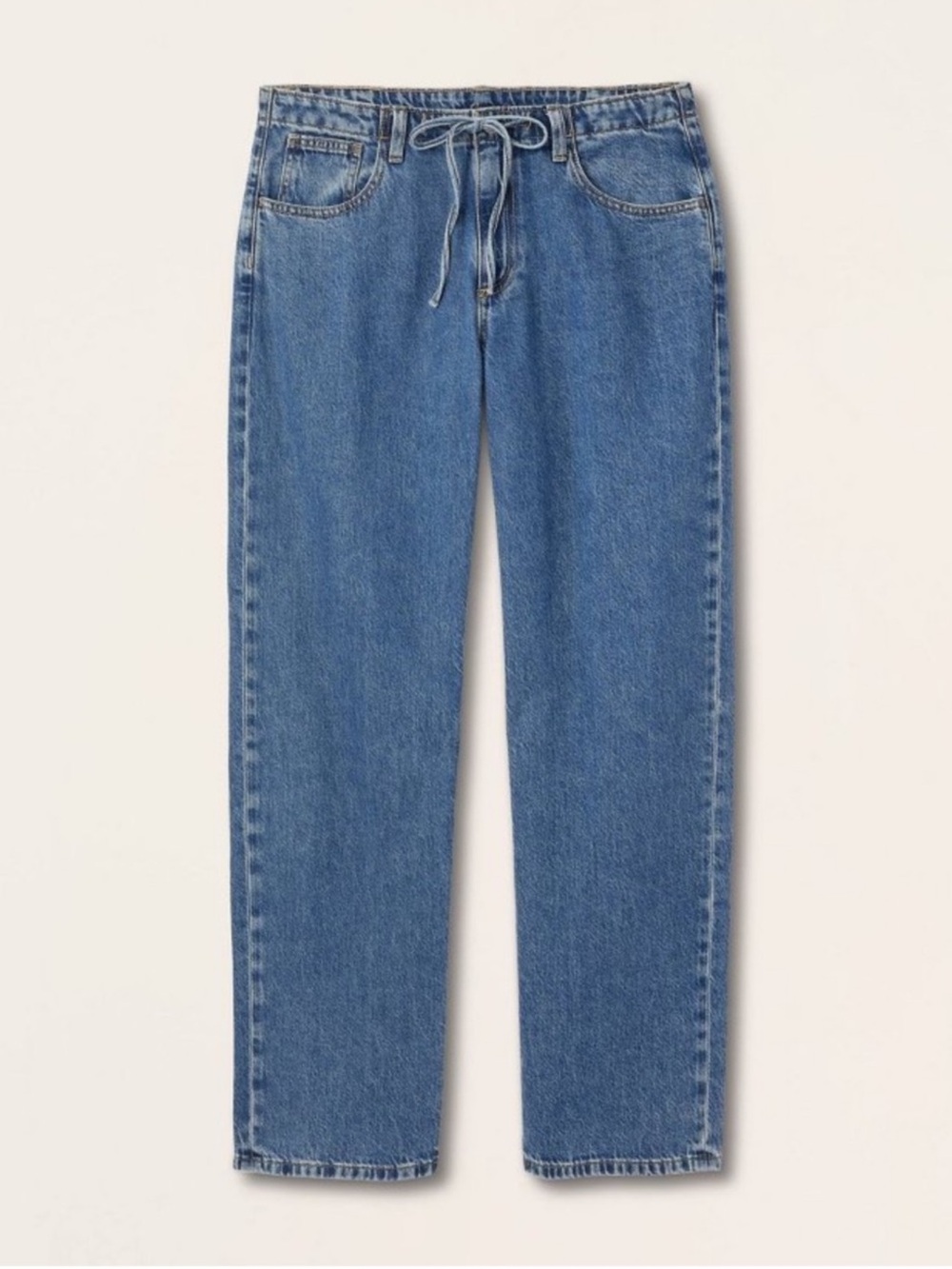 Parke x Target Mid Rise Drawstring Baggy Jeans Medium Wash 6 NWT - Picture 4 of 5